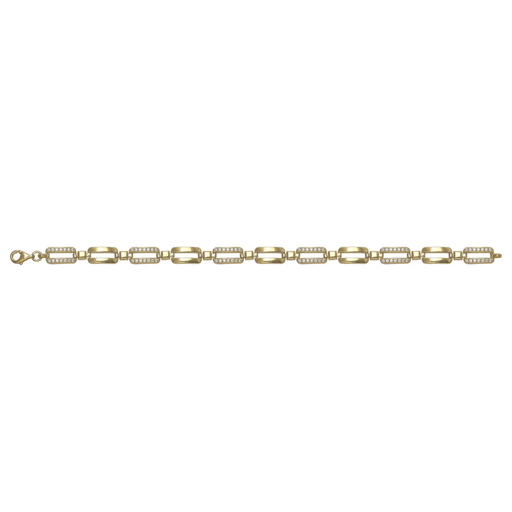 Solid gold id bracelet, 10.50 g — shown square on a plain background.