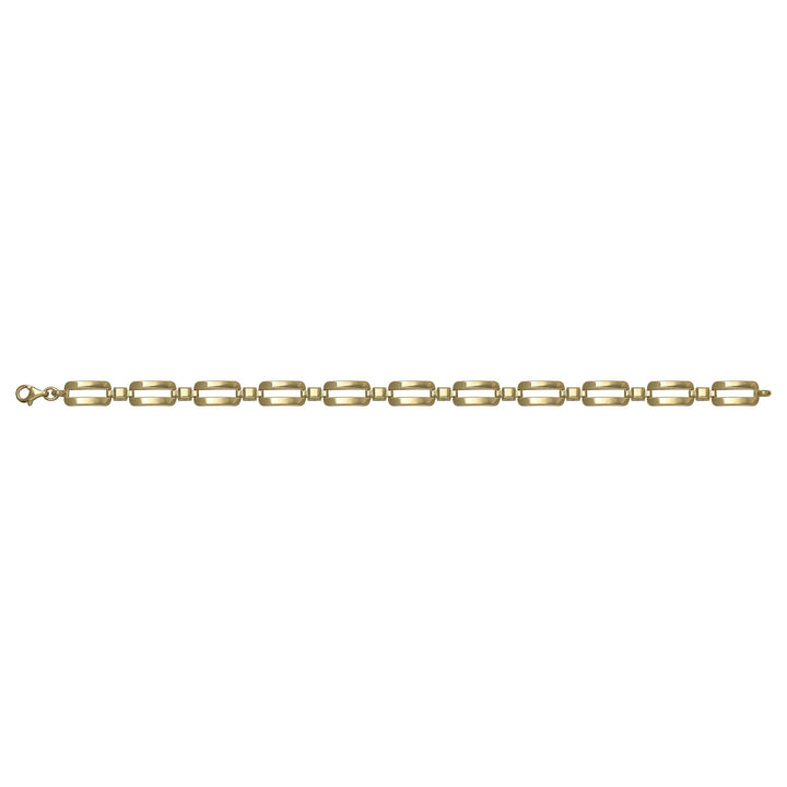 Solid gold id bracelet, 8.60 g — shown square on a plain background.
