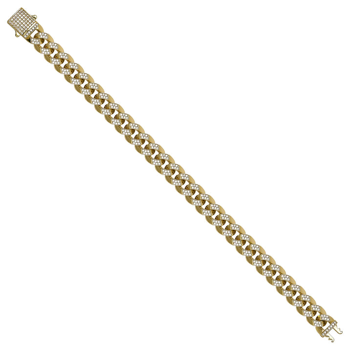Solid gold curb bracelet, 18.41 g — shown at an angle across the frame.