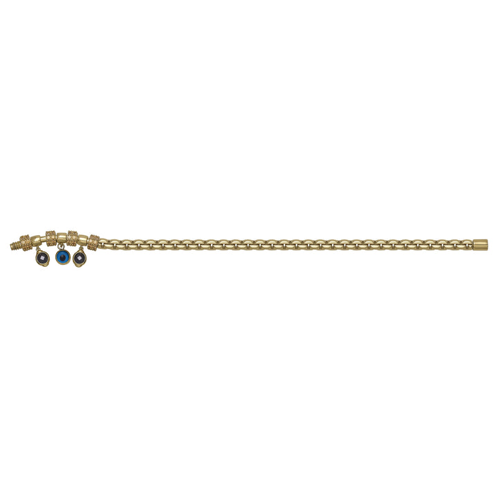 Solid gold fancy link bracelet, 13.36 g — shown square on a plain background.