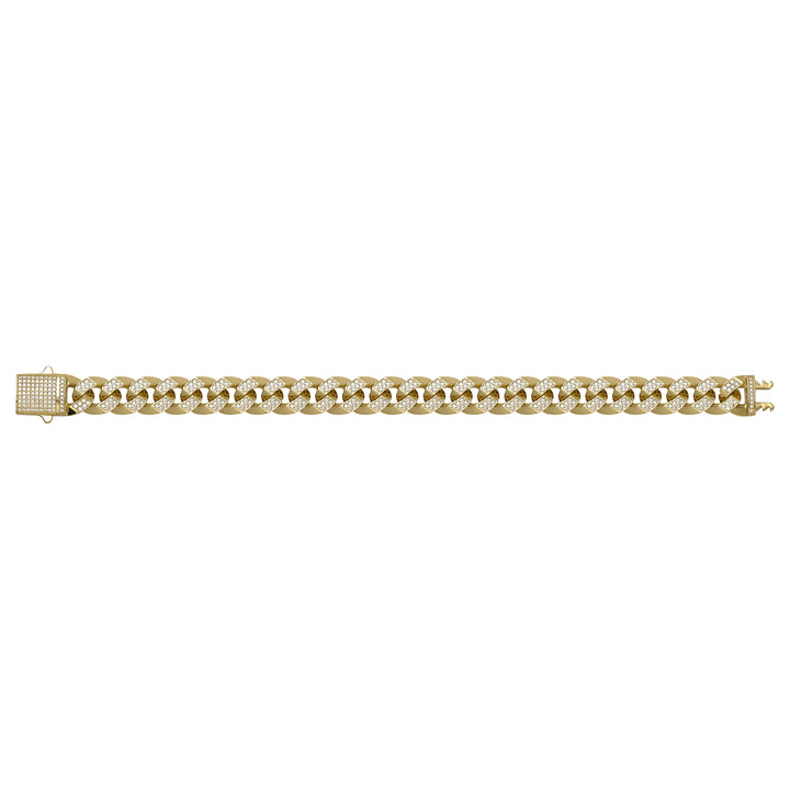 Solid gold curb bracelet, 22.52 g — shown square on a plain background.