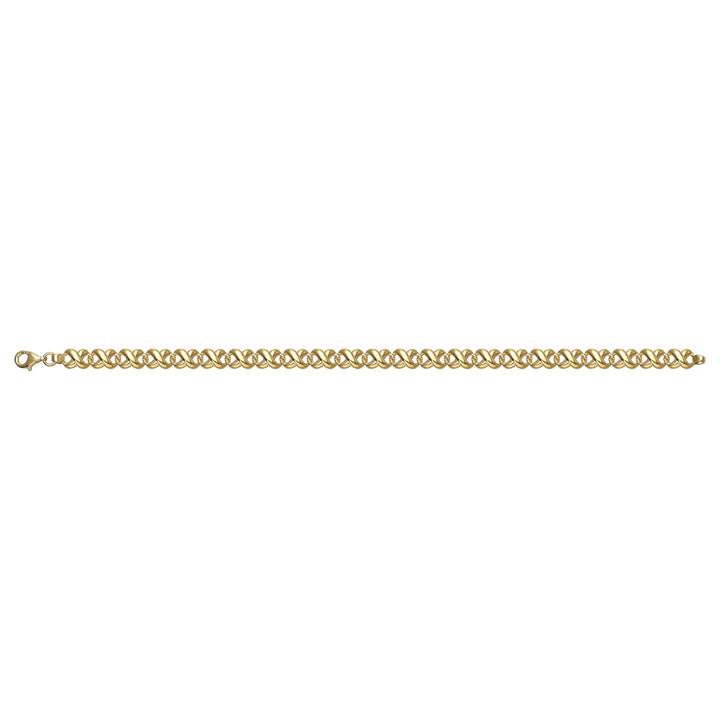 Solid gold curb bracelet, 6.60 g — shown square on a plain background.