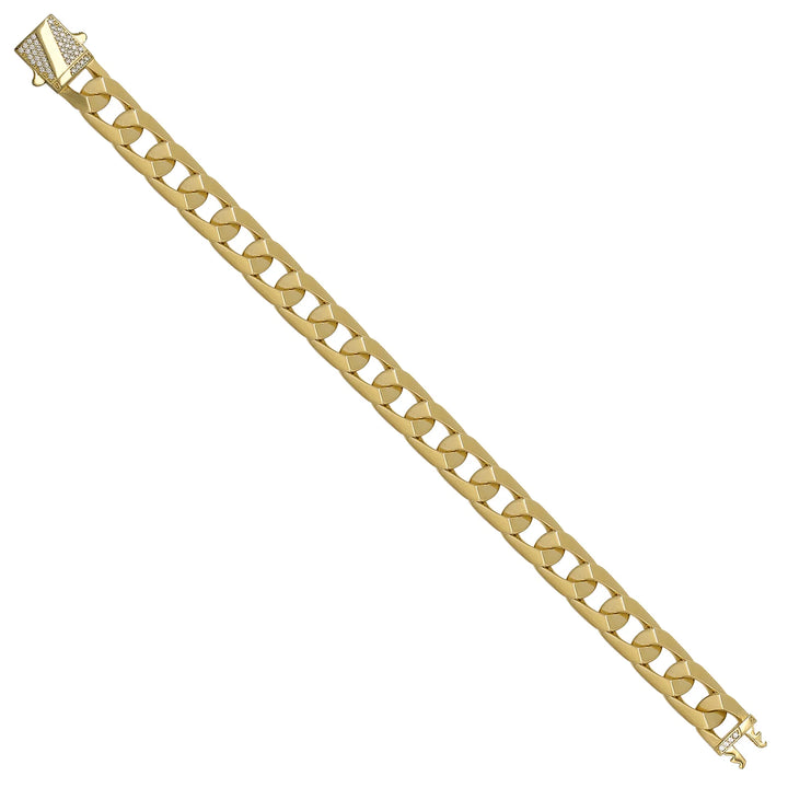Solid gold mariner bracelet, 14.28 g — shown at an angle across the frame.