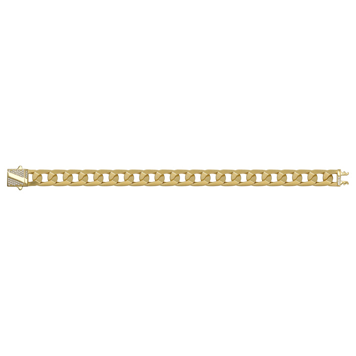 Solid gold mariner bracelet, 14.28 g — shown square on a plain background.