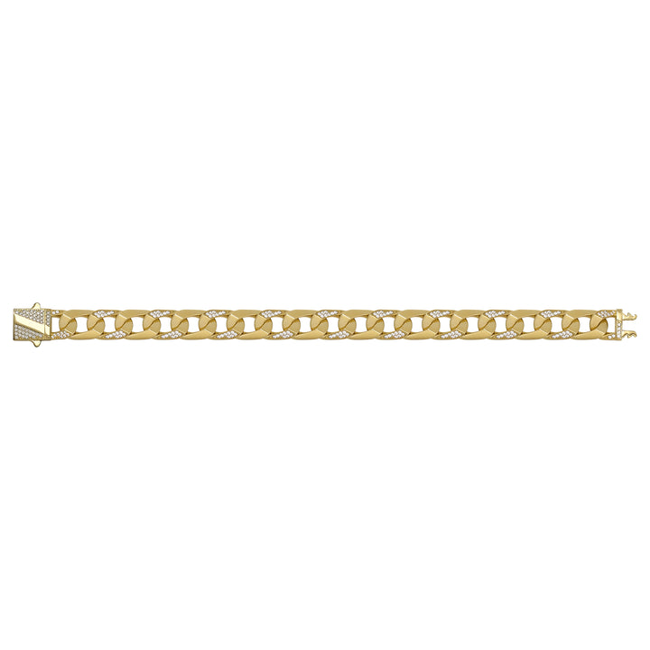 Solid gold mariner bracelet, 16.69 g — shown square on a plain background.