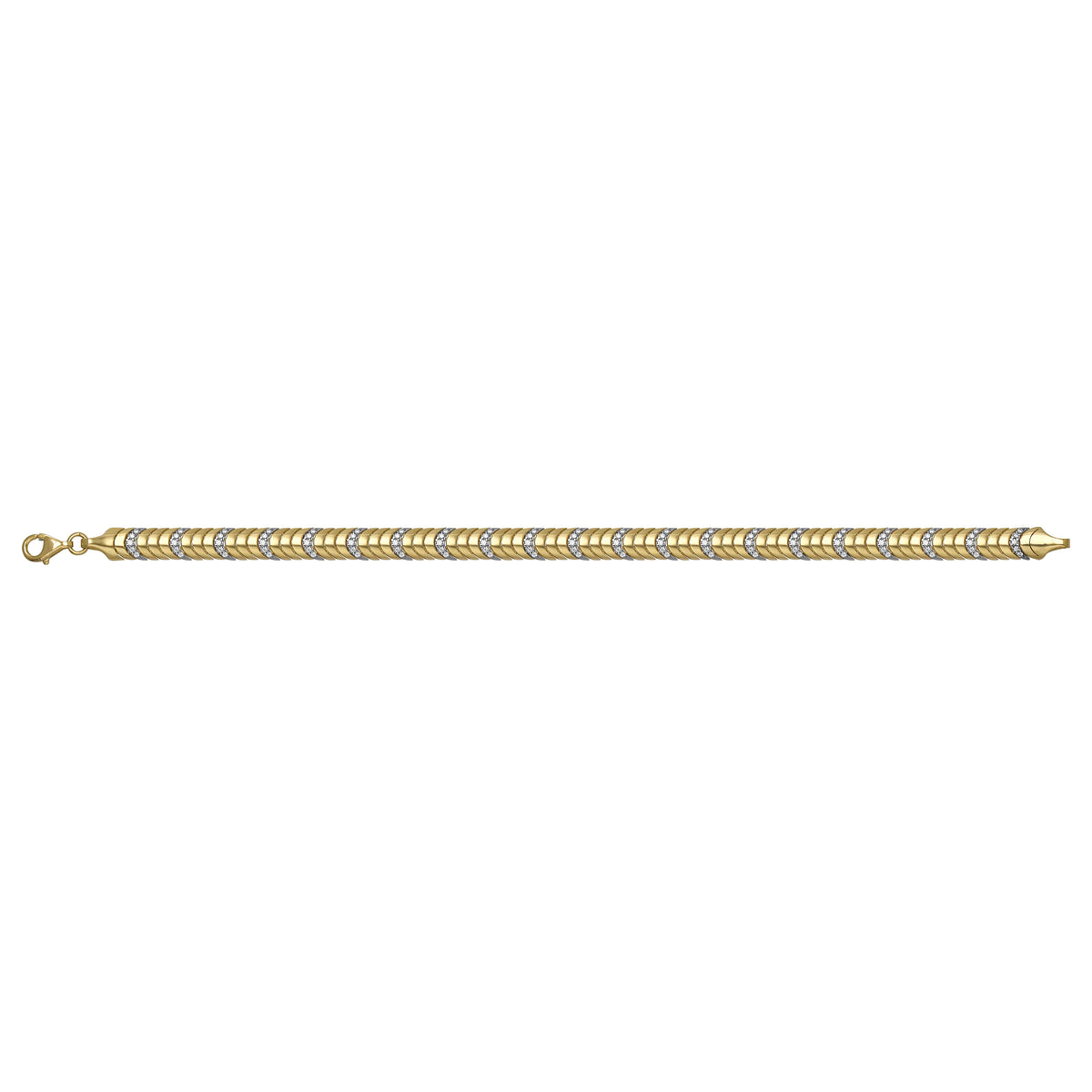 Solid gold braided bracelet, 9.90 g — shown square on a plain background.