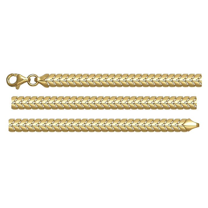 Solid gold braided bracelet, 5.10 g — shown in three rows across the frame.