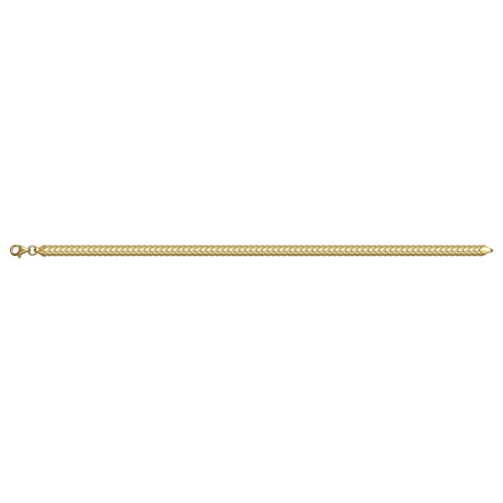 Solid gold braided bracelet, 5.10 g — shown square on a plain background.