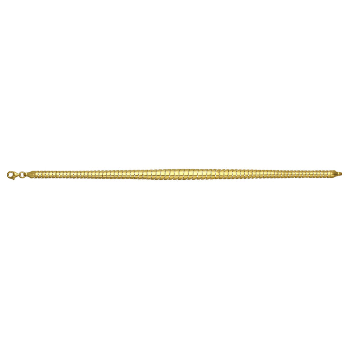 Solid gold braided bracelet, 5.90 g — shown square on a plain background.