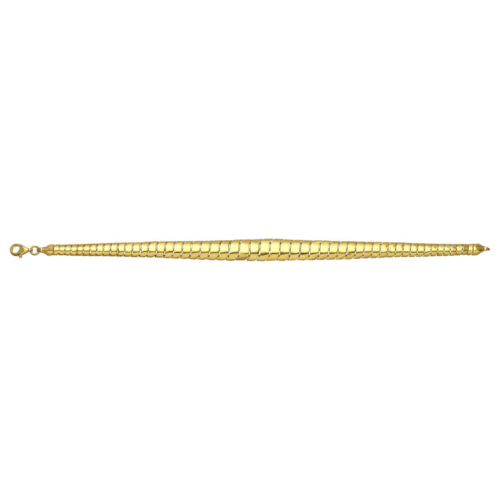 Solid gold braided bracelet, 7.30 g — shown square on a plain background.