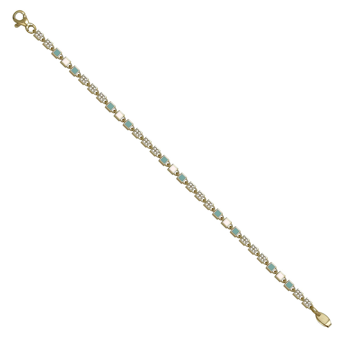 Solid gold id bracelet, 9.70 g — shown at an angle across the frame.