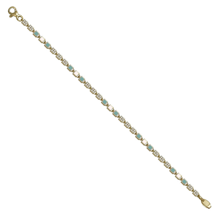 Solid gold id bracelet, 9.70 g — shown at an angle across the frame.