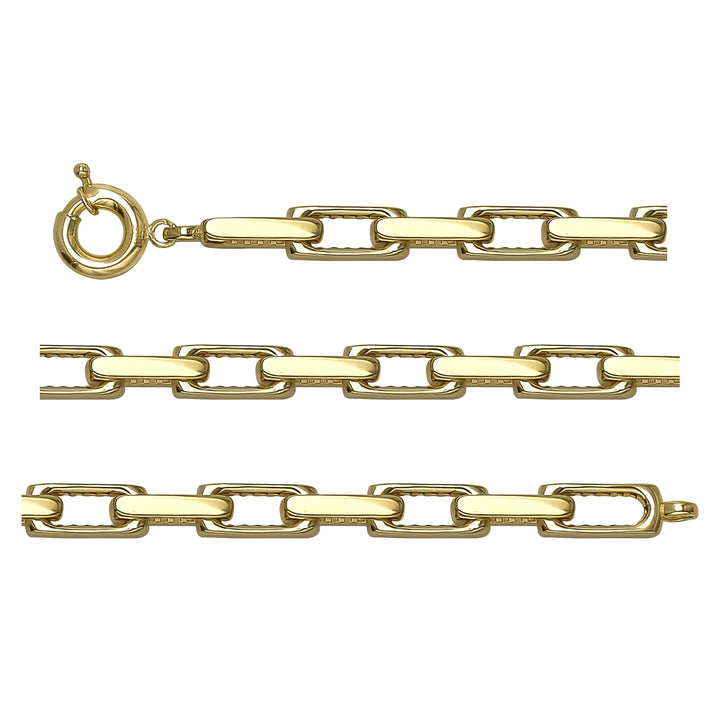 Solid gold fancy link bracelet, 9.67 g — shown in three rows across the frame.