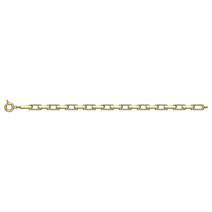 Solid gold fancy link bracelet, 9.67 g — shown square on a plain background.