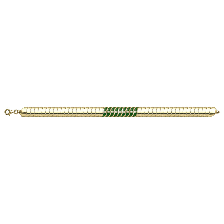 Solid gold braided bracelet, 11.67 g — shown square on a plain background.