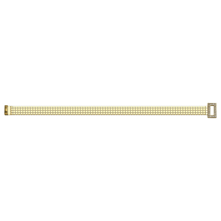 Solid gold brick link bracelet, 11.25 g — shown square on a plain background.