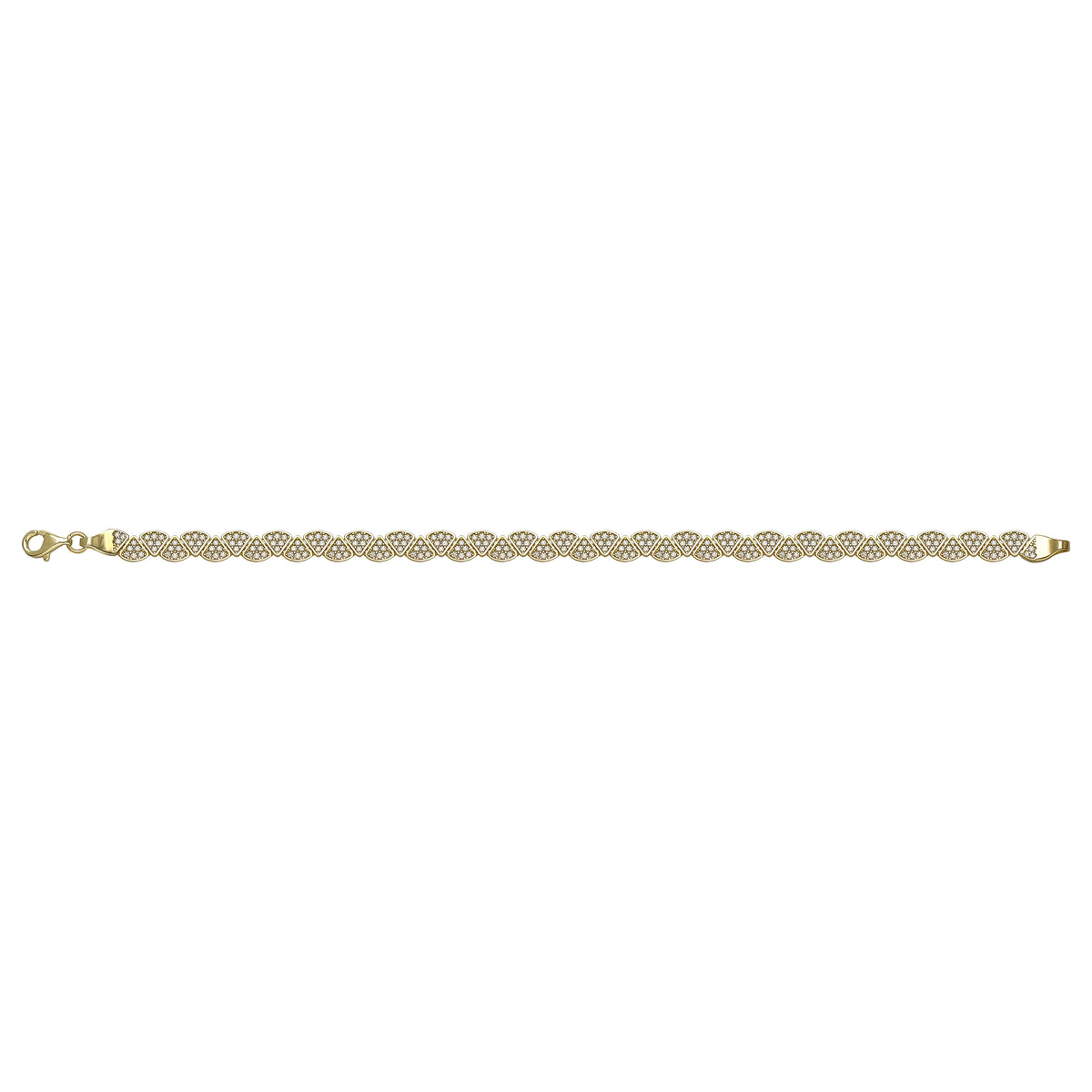Solid gold fancy link bracelet, 12.33 g — shown square on a plain background.