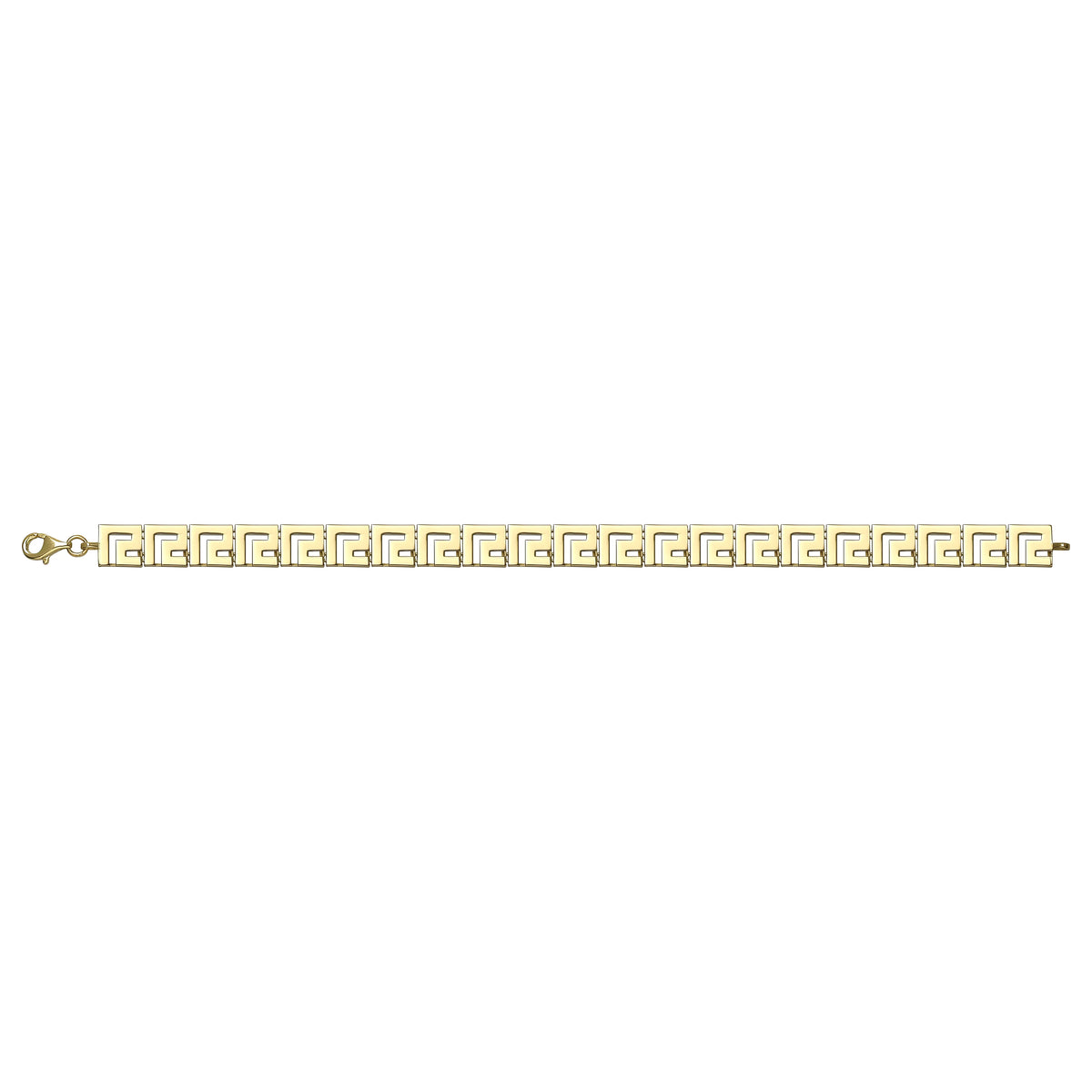 Solid gold fancy link bracelet, 11.45 g — shown square on a plain background.