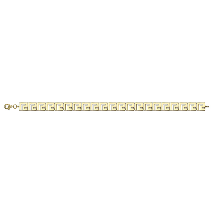 Solid gold fancy link bracelet, 11.45 g — shown square on a plain background.