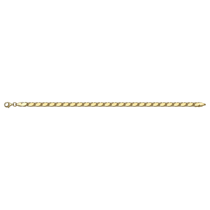 Solid gold braided bracelet, 6.35 g — shown square on a plain background.