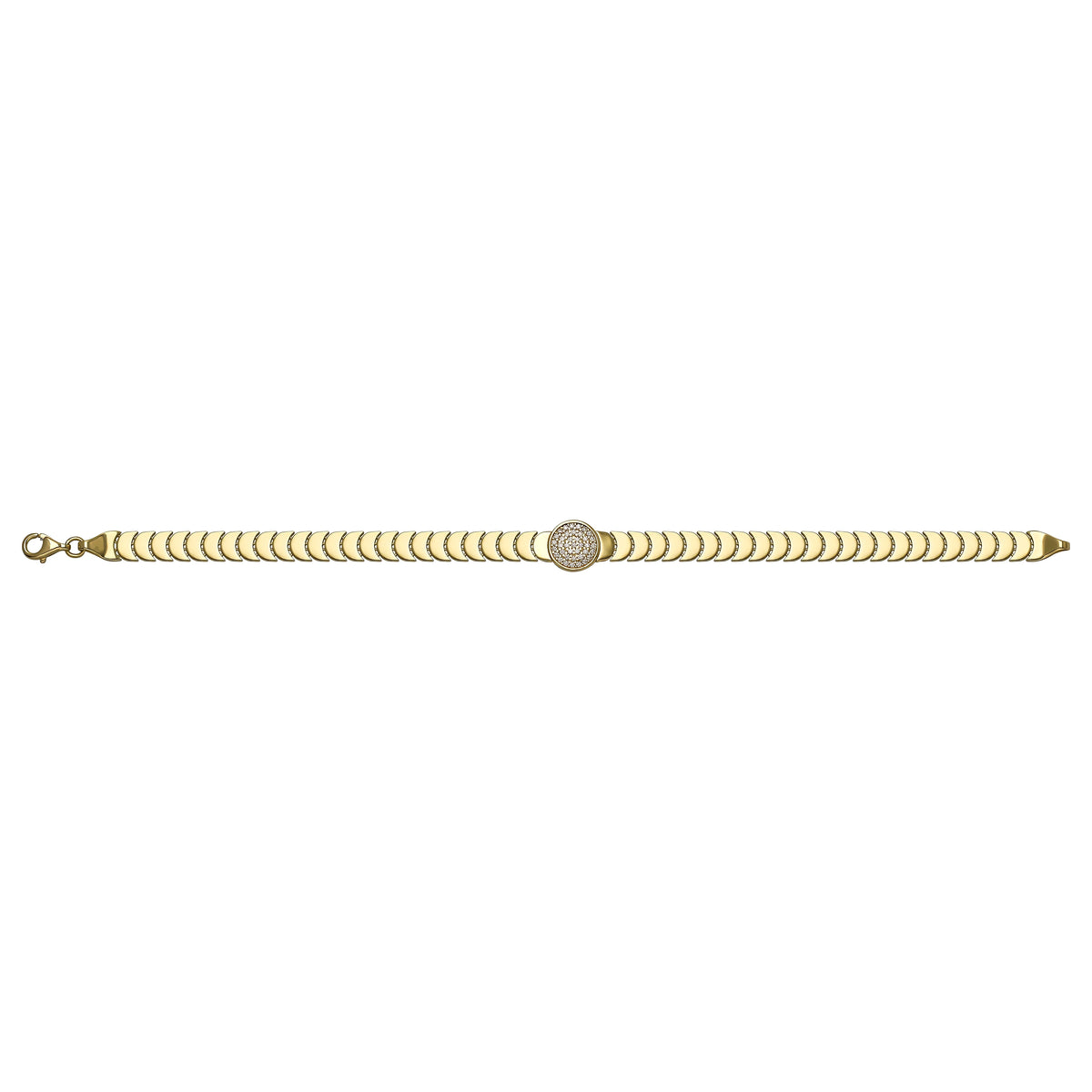 Solid gold braided bracelet, 9.19 g — shown square on a plain background.