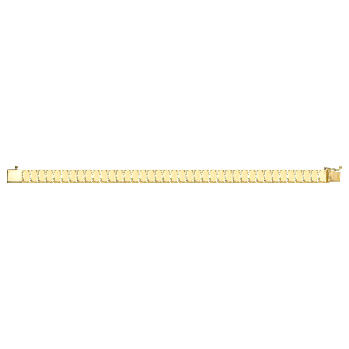 Solid gold id bracelet, 9.20 g — shown square on a plain background.
