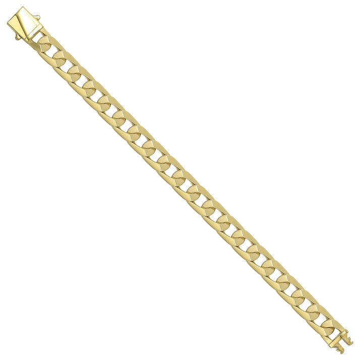 Solid gold curb bracelet, 13.42 g — shown at an angle across the frame.