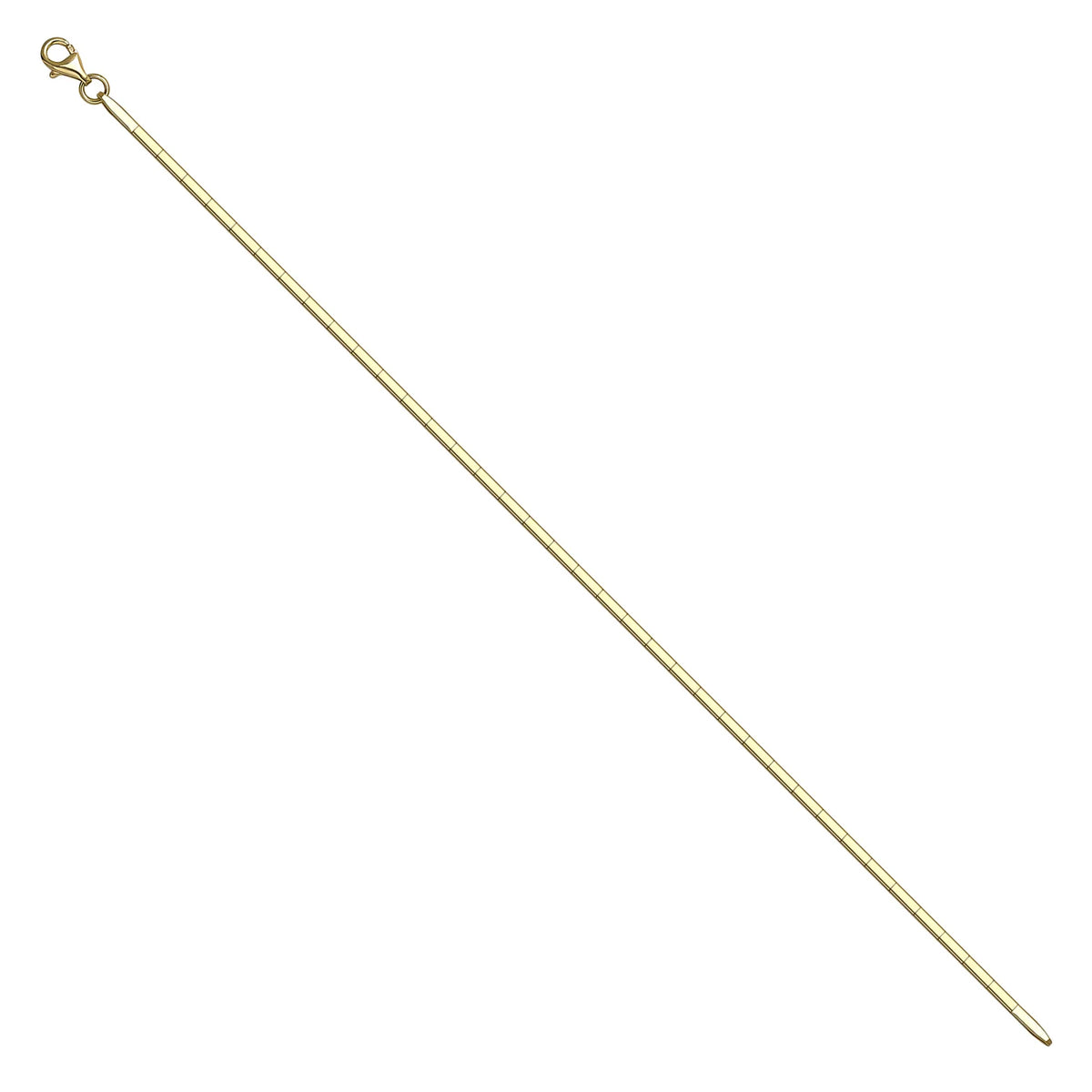 Solid gold bar link bracelet, 2.96 g — shown at an angle across the frame.