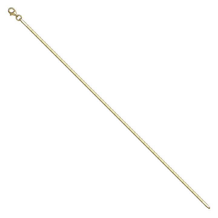 Solid gold bar link bracelet, 2.96 g — shown at an angle across the frame.