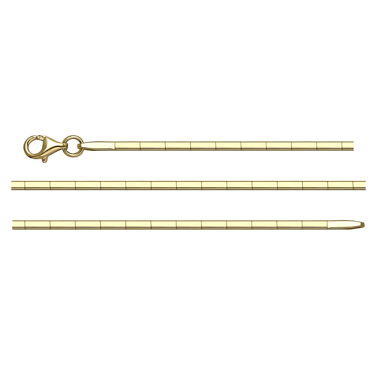Solid gold bar link bracelet, 2.96 g — shown in three rows across the frame.