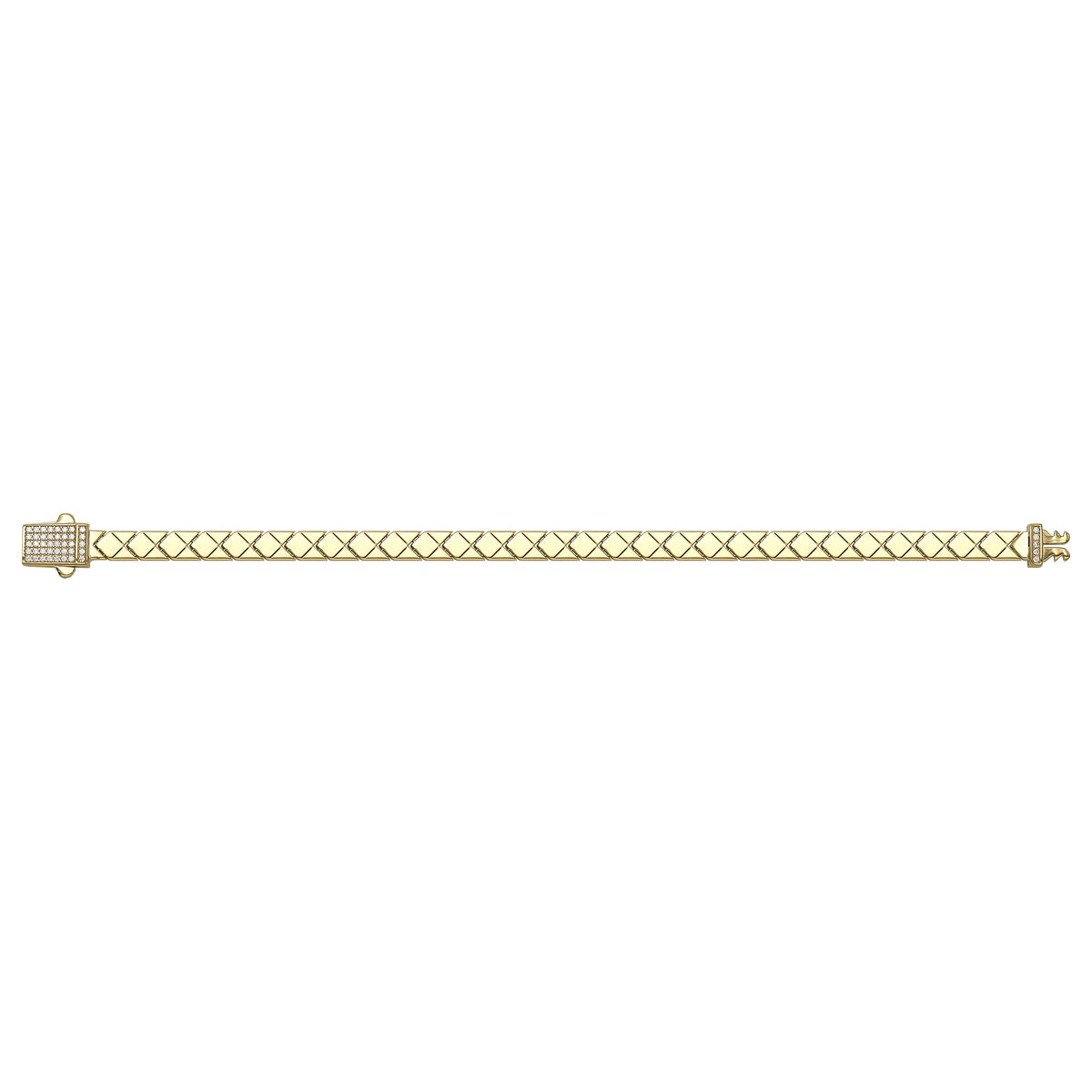 Solid gold braided bracelet, 8.85 g — shown square on a plain background.