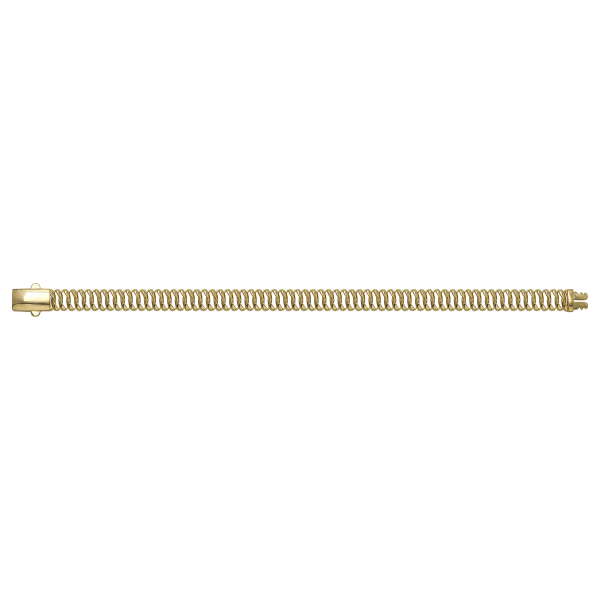 Solid gold braided bracelet, 8.20 g — shown square on a plain background.