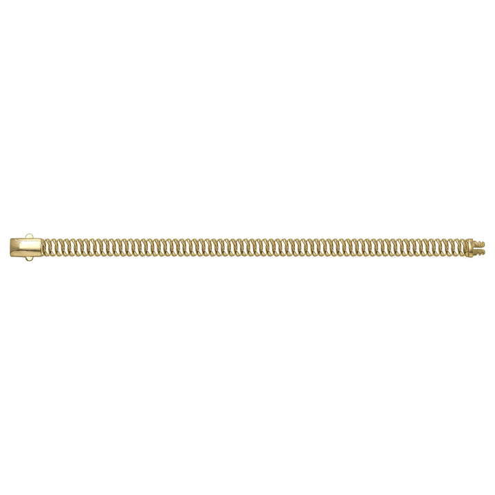 Solid gold braided bracelet, 8.20 g — shown square on a plain background.