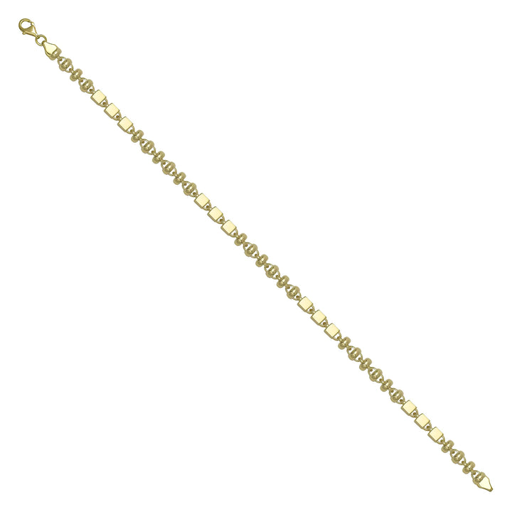 Solid gold bead bracelet, 4.50 g — shown at an angle across the frame.