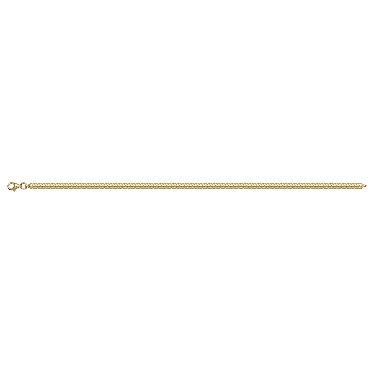 Solid gold braided bracelet, 3.85 g — shown square on a plain background.
