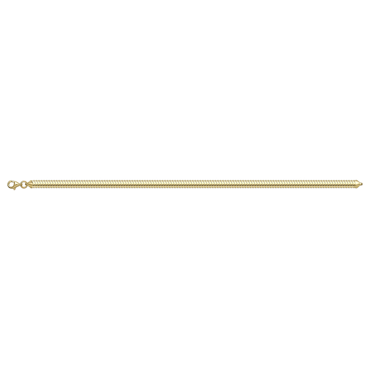 Solid gold braided bracelet, 5.35 g — shown square on a plain background.