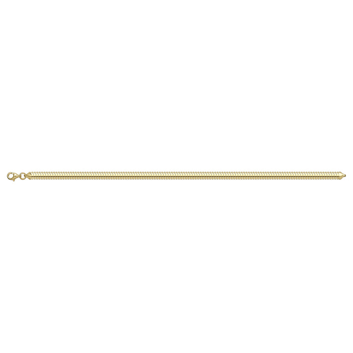 Solid gold braided bracelet, 5.35 g — shown square on a plain background.