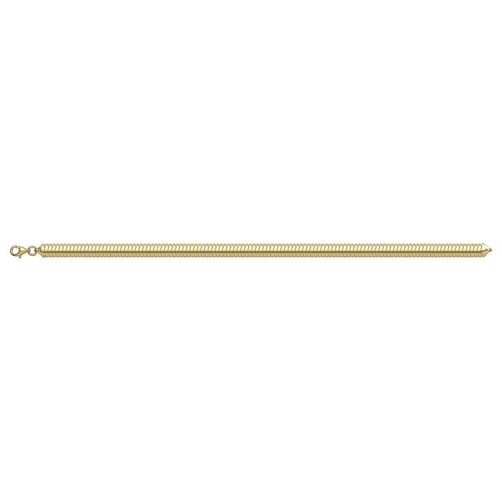 Solid gold braided bracelet, 5.95 g — shown square on a plain background.