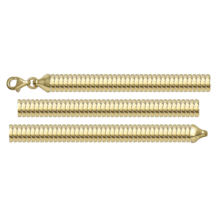 Solid gold braided bracelet, 6.35 g — shown in three rows across the frame.