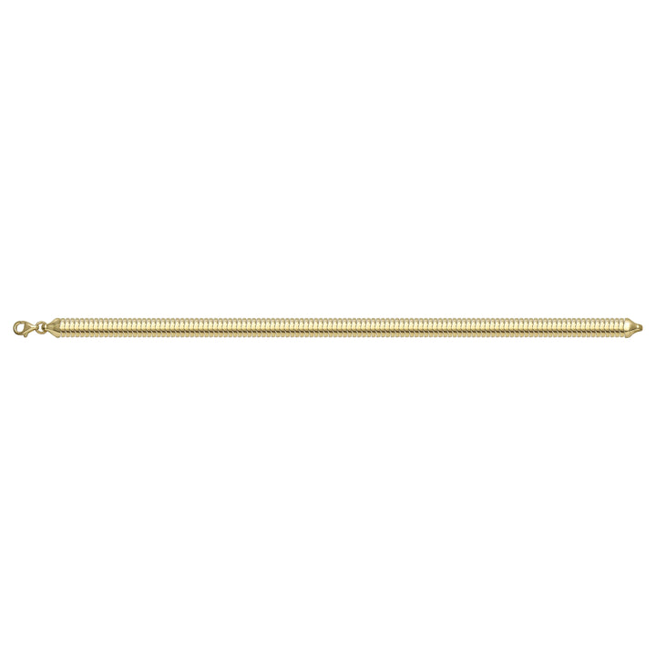 Solid gold braided bracelet, 6.35 g — shown square on a plain background.