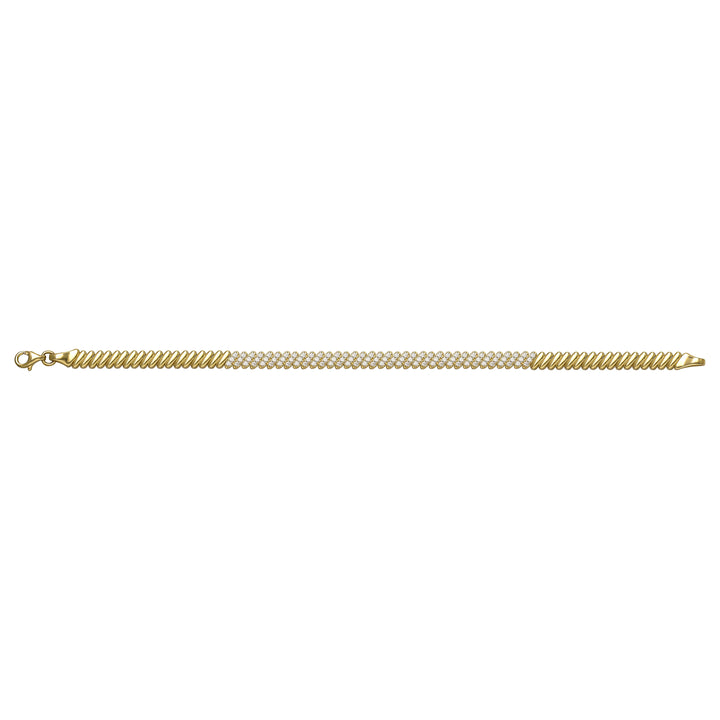 Solid gold braided bracelet, 7.80 g — shown square on a plain background.