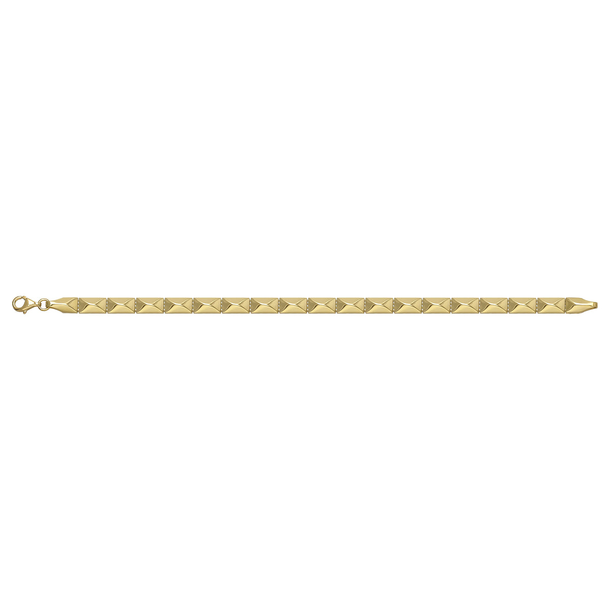 Solid gold id bracelet, 6.20 g — shown square on a plain background.