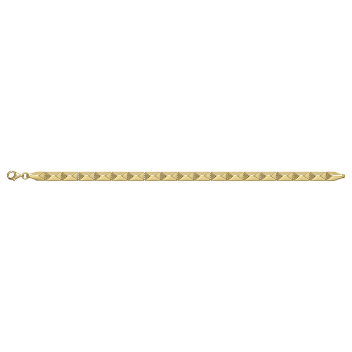 Solid gold id bracelet, 6.20 g — shown square on a plain background.