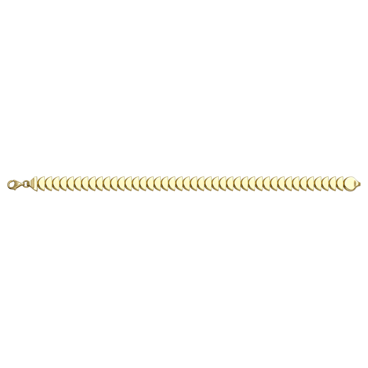 Solid gold braided bracelet, 9.90 g — shown square on a plain background.