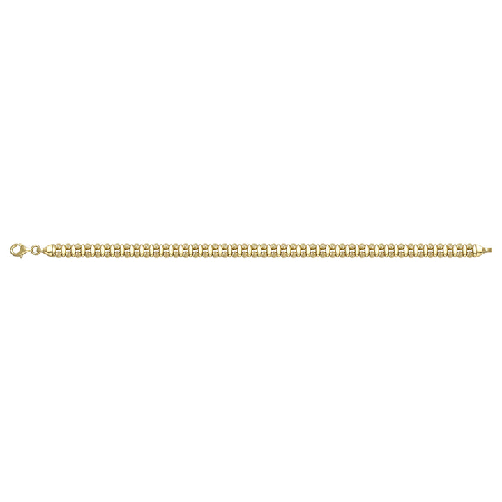 Solid gold bead bracelet, 10.20 g — shown square on a plain background.