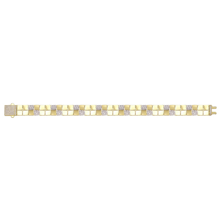 Solid gold id bracelet, 14.65 g — shown square on a plain background.