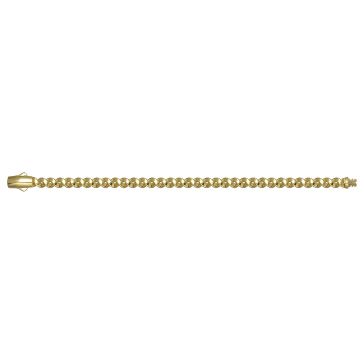 Solid gold curb bracelet, 8.35 g — shown square on a plain background.