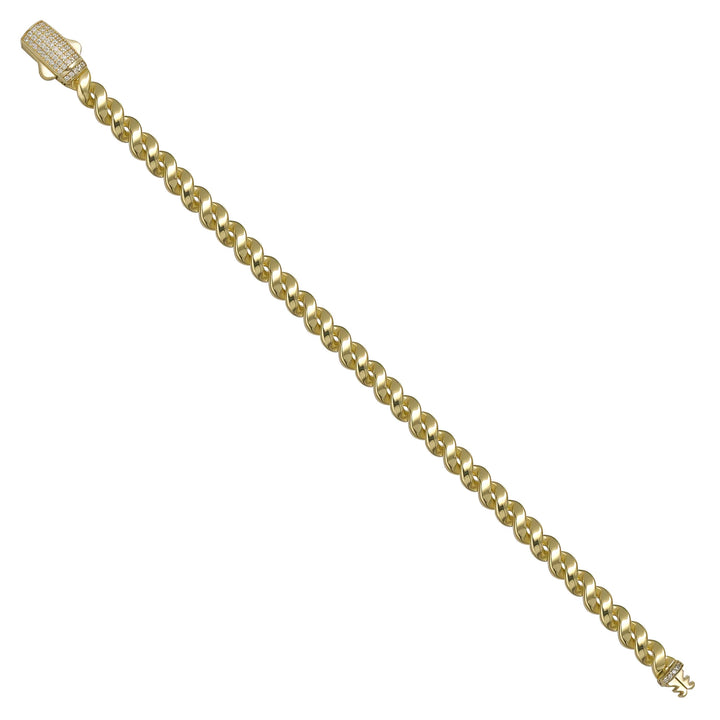 Solid gold curb bracelet, 9.10 g — shown at an angle across the frame.