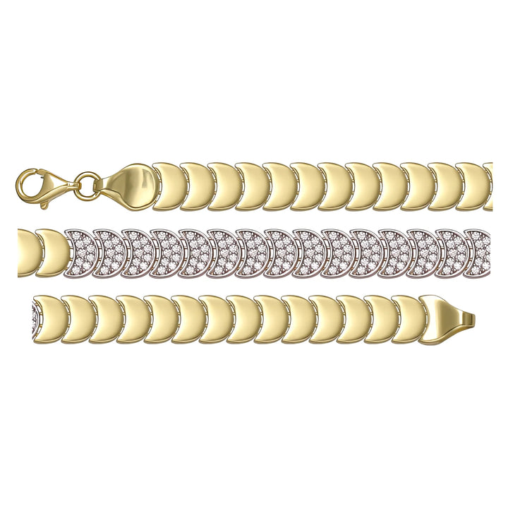 Solid gold braided bracelet, 10.30 g — shown in three rows across the frame.