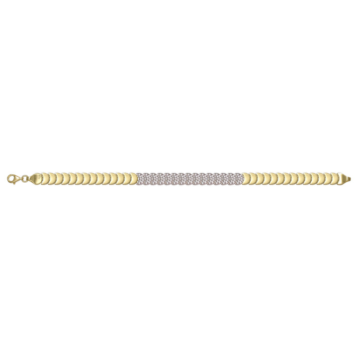 Solid gold braided bracelet, 10.30 g — shown square on a plain background.